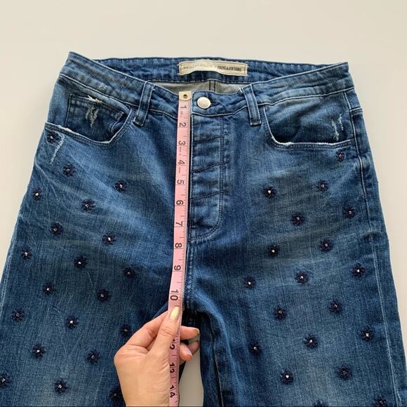 Zadig & Voltaire x Brockenbow | Starseed Mid Rise Straight Leg Jeans 26 - Picture 12 of 14